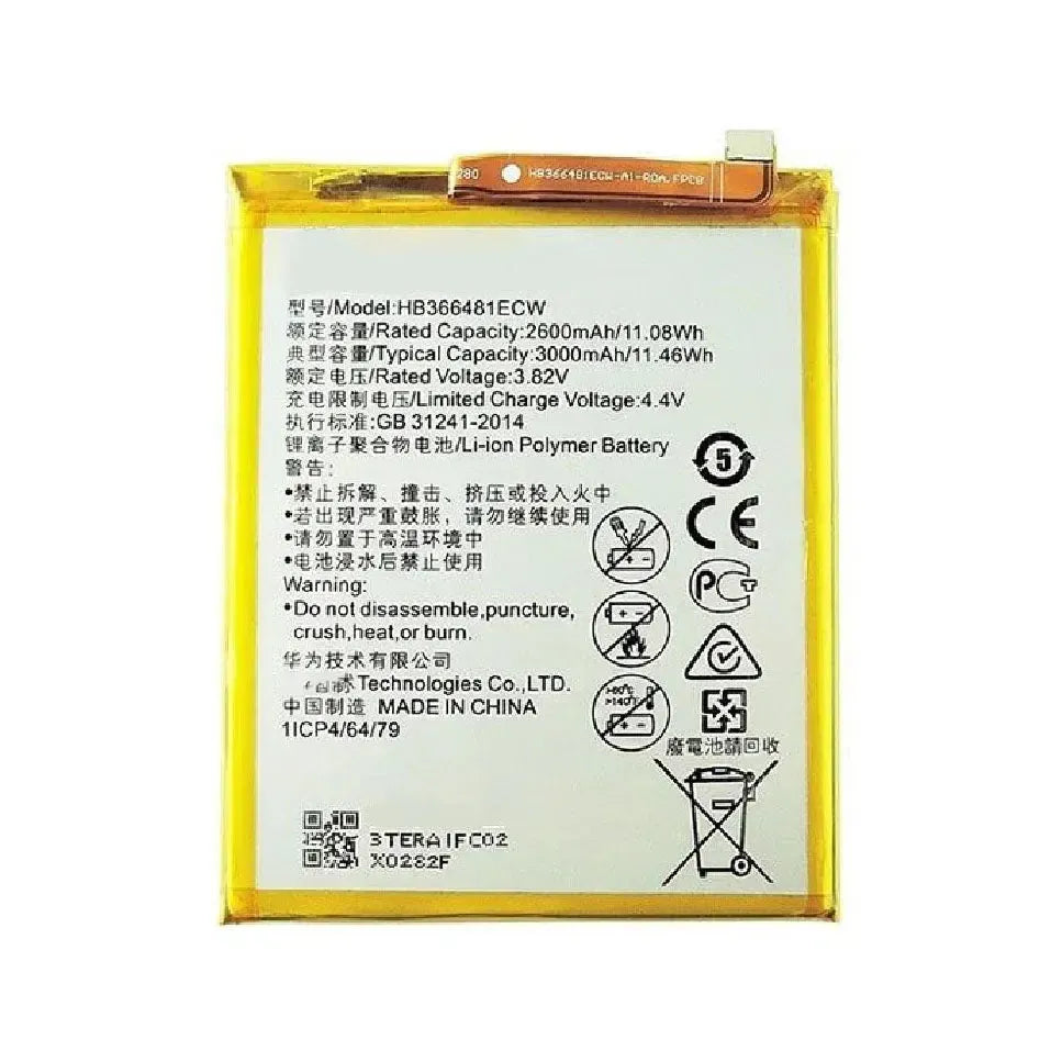 Replacement Battery For Huawei P20 Lite / P10 Lite - HB366481ECW