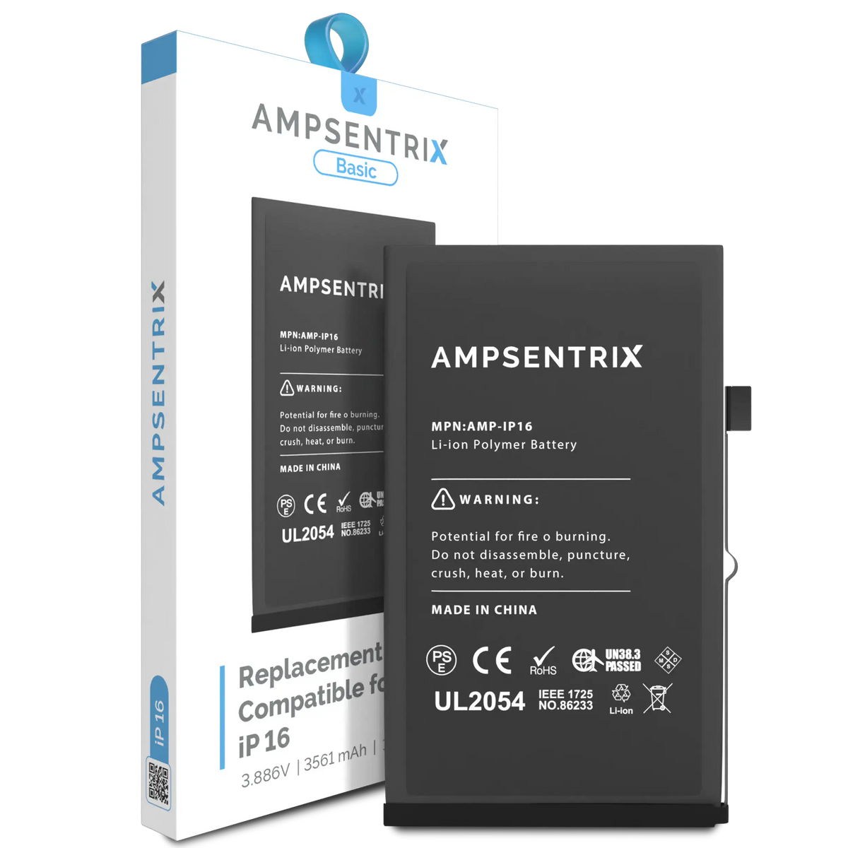 Replacement Battery For I Phone 16 (Amp Sentrix Basic)