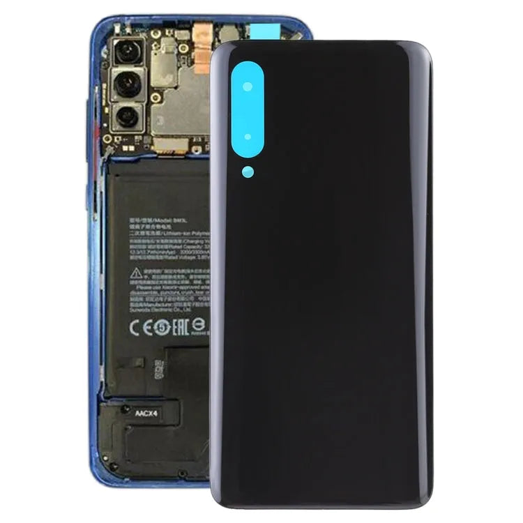 Replacement Rear Glass For Xiaomi Mi 9 Battery Cover - Black