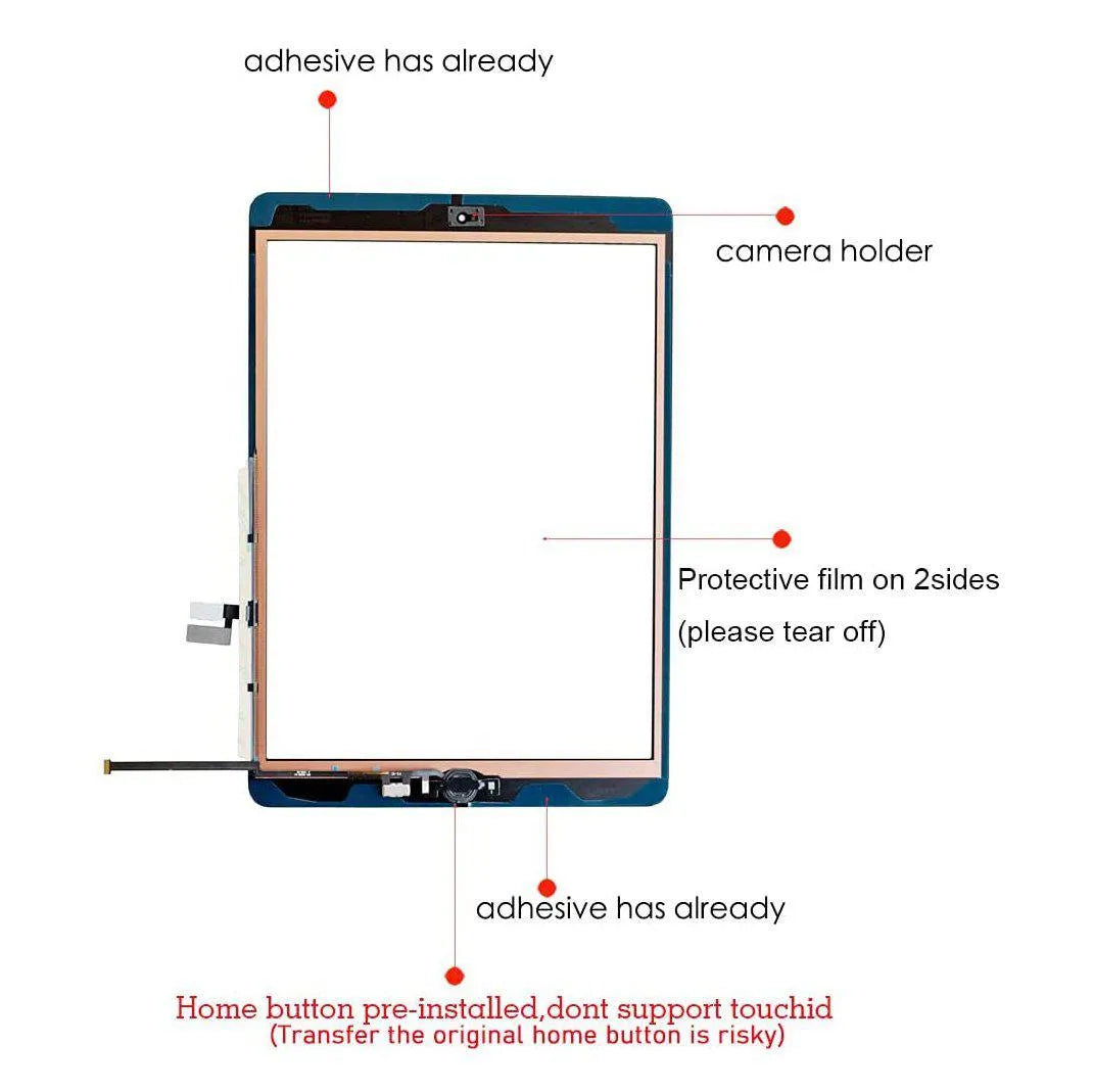 Replacement Touch Screen Digitizer For Apple iPad 10.2" 7th Gen 2019 - White