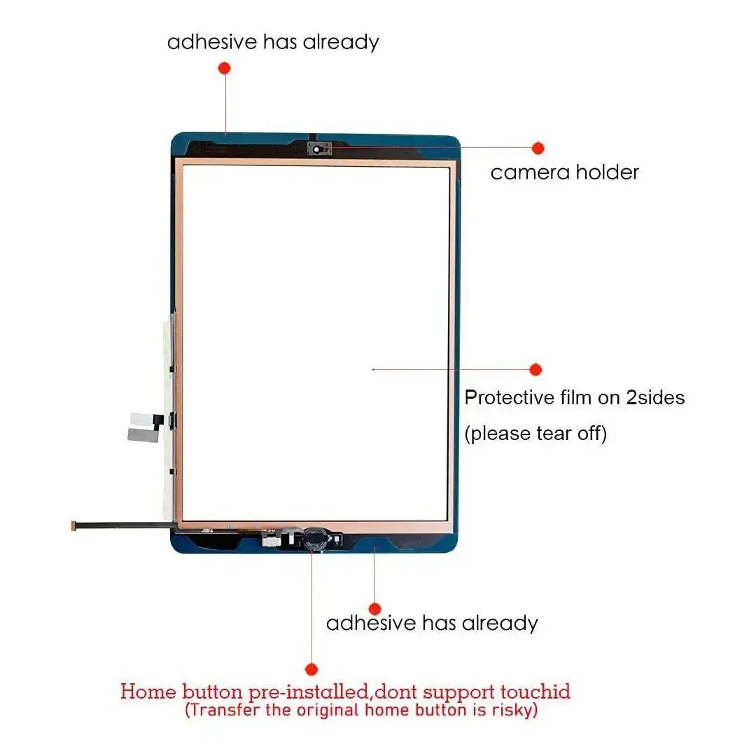 Replacement Touch Screen Digitizer For Apple iPad 10.2" 7th Gen 2019 - White