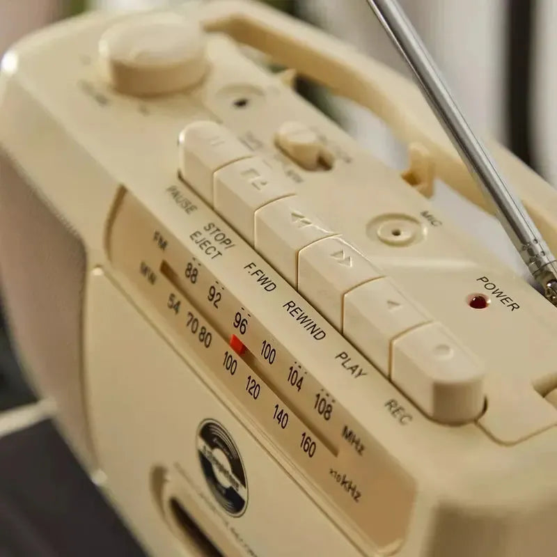 SCR209 Portable Cassette Player & FM Radio - Beige