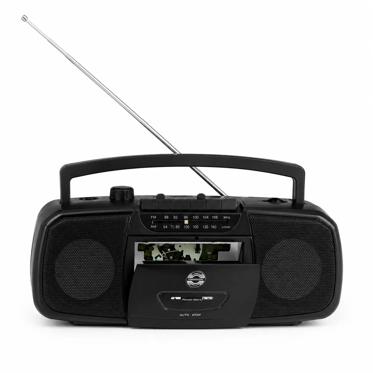 SCR315s Stereo Portable Cassette Player & FM Radio - Black