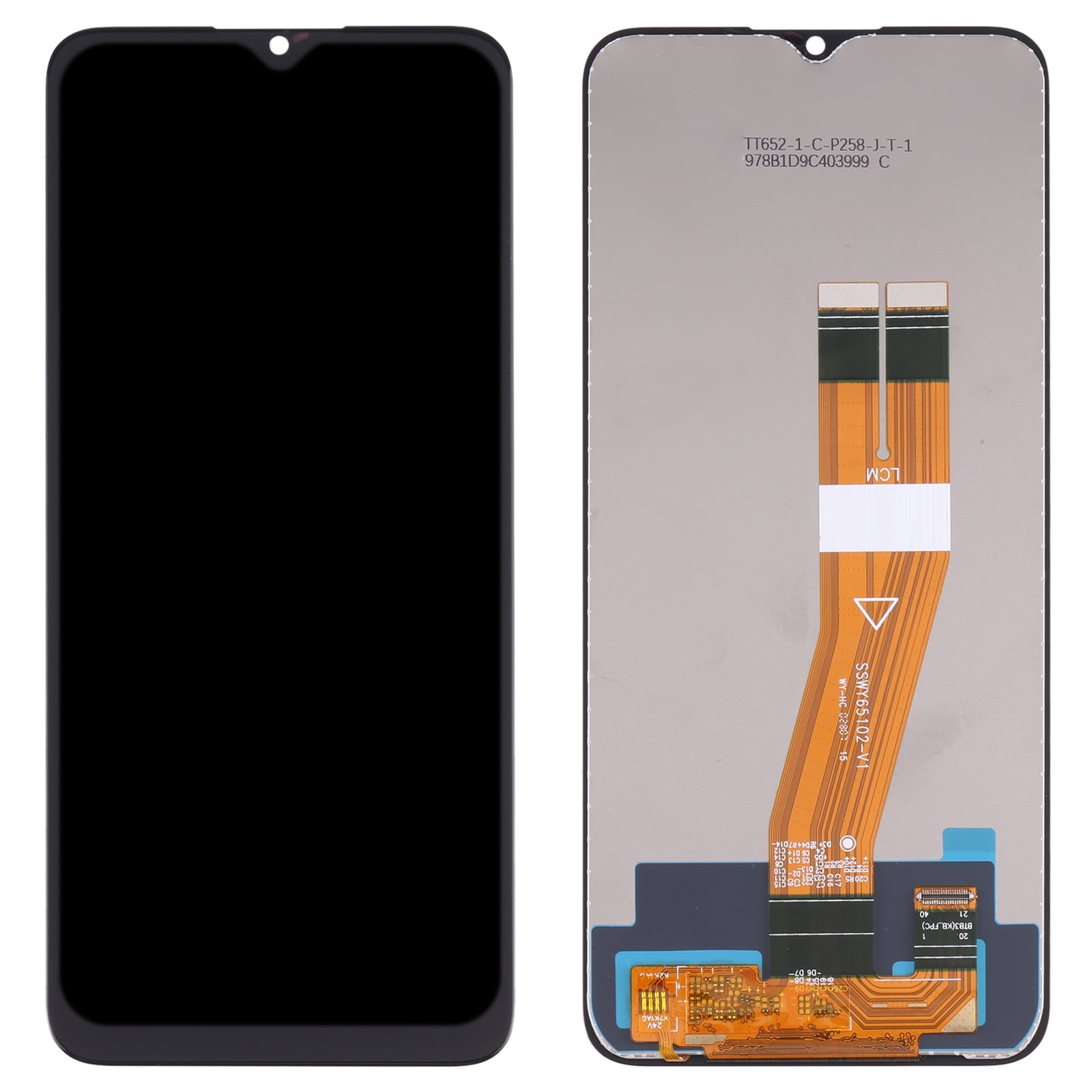 For Samsung Galaxy A03s Replacement LCD Touch Screen Assembly - Black-www.firsthelptech.ie