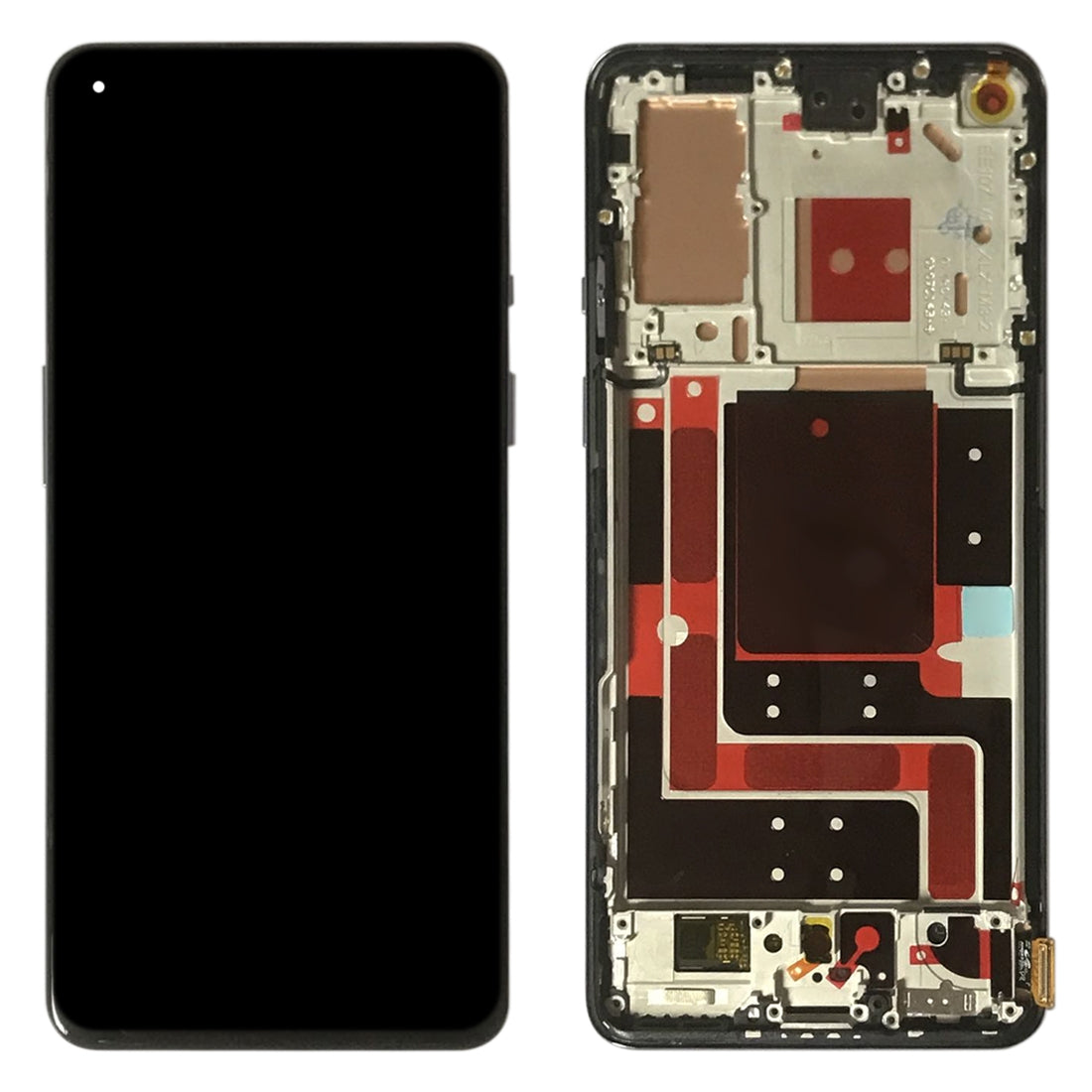 For OnePlus 9 LCD Screen Replacement With Frame - Black-www.firsthelptech.ie