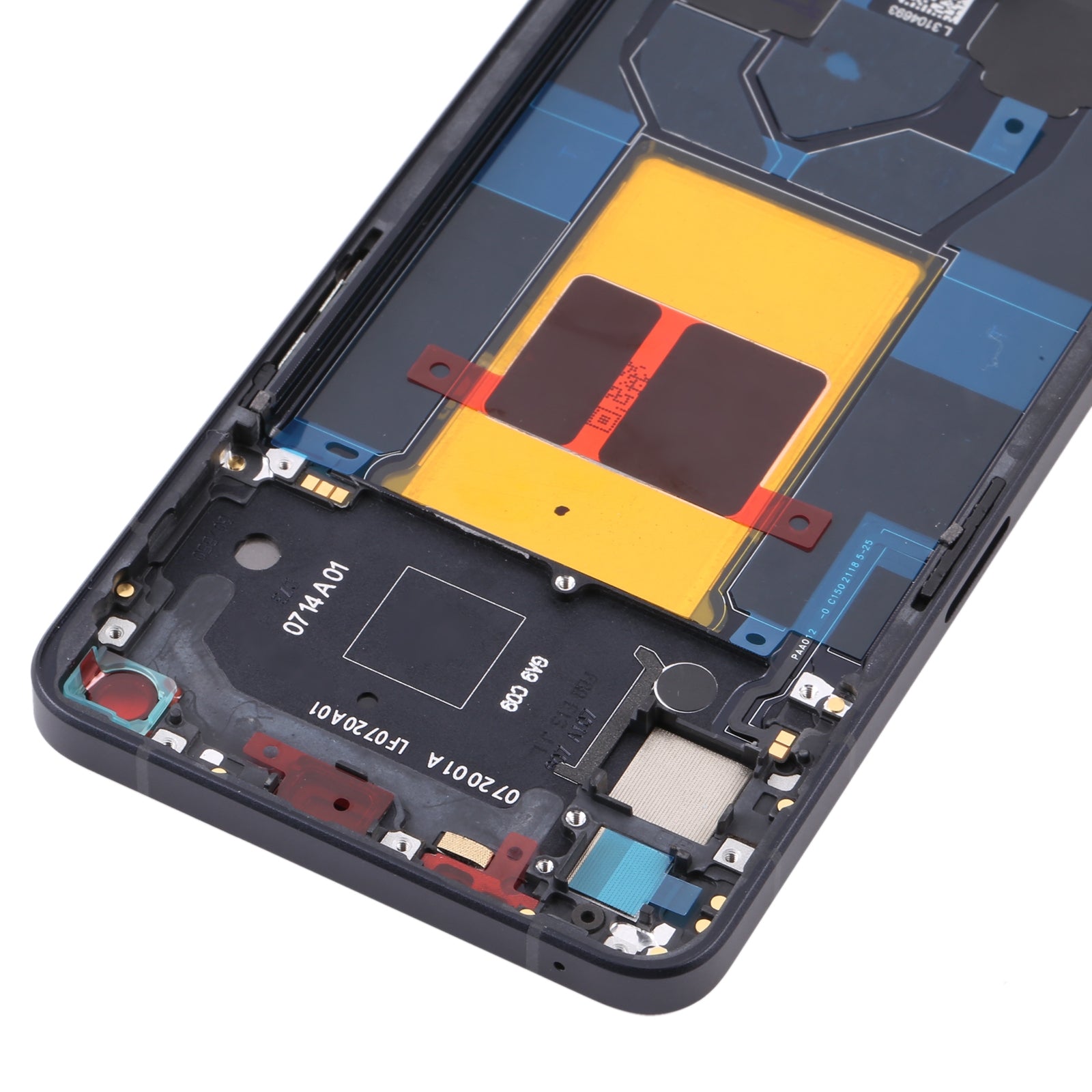 For Oppo Reno6 5G Front Housing LCD Frame Bezel Plate Black New