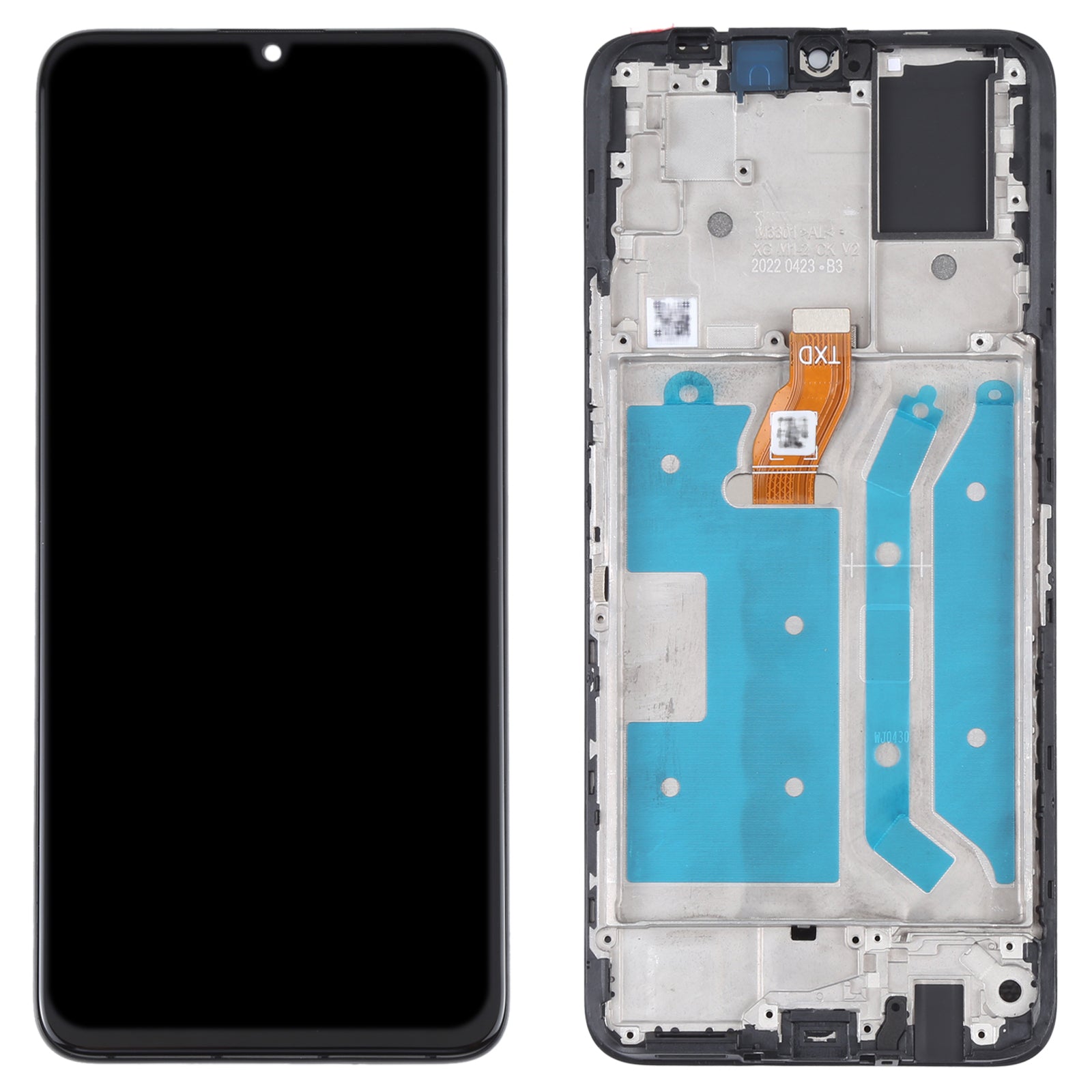 For Huawei Honor X7 Replacement LCD Touch Screen Assembly With Frame - Black