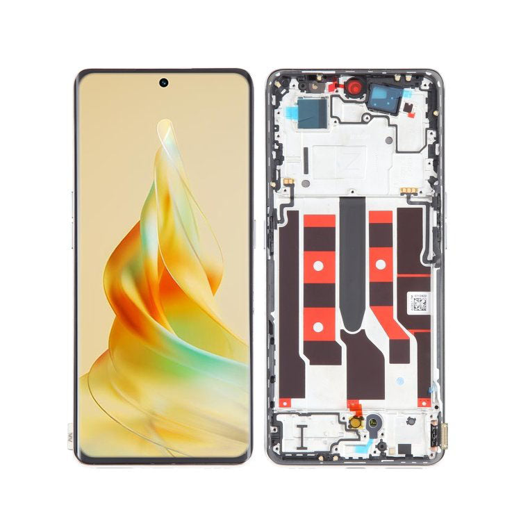 For Oppo Reno8 T 5G LCD Screen Digitizer Full Assembly Replacement With Gold Frame
