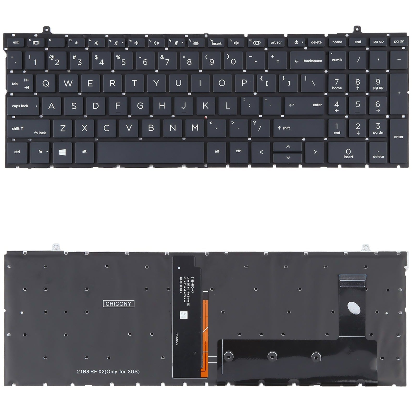 For HP ProBook 450 G9 455 G9 455R G9 HSN Q34C 4 US Version Keyboard-www.firsthelptech.ie