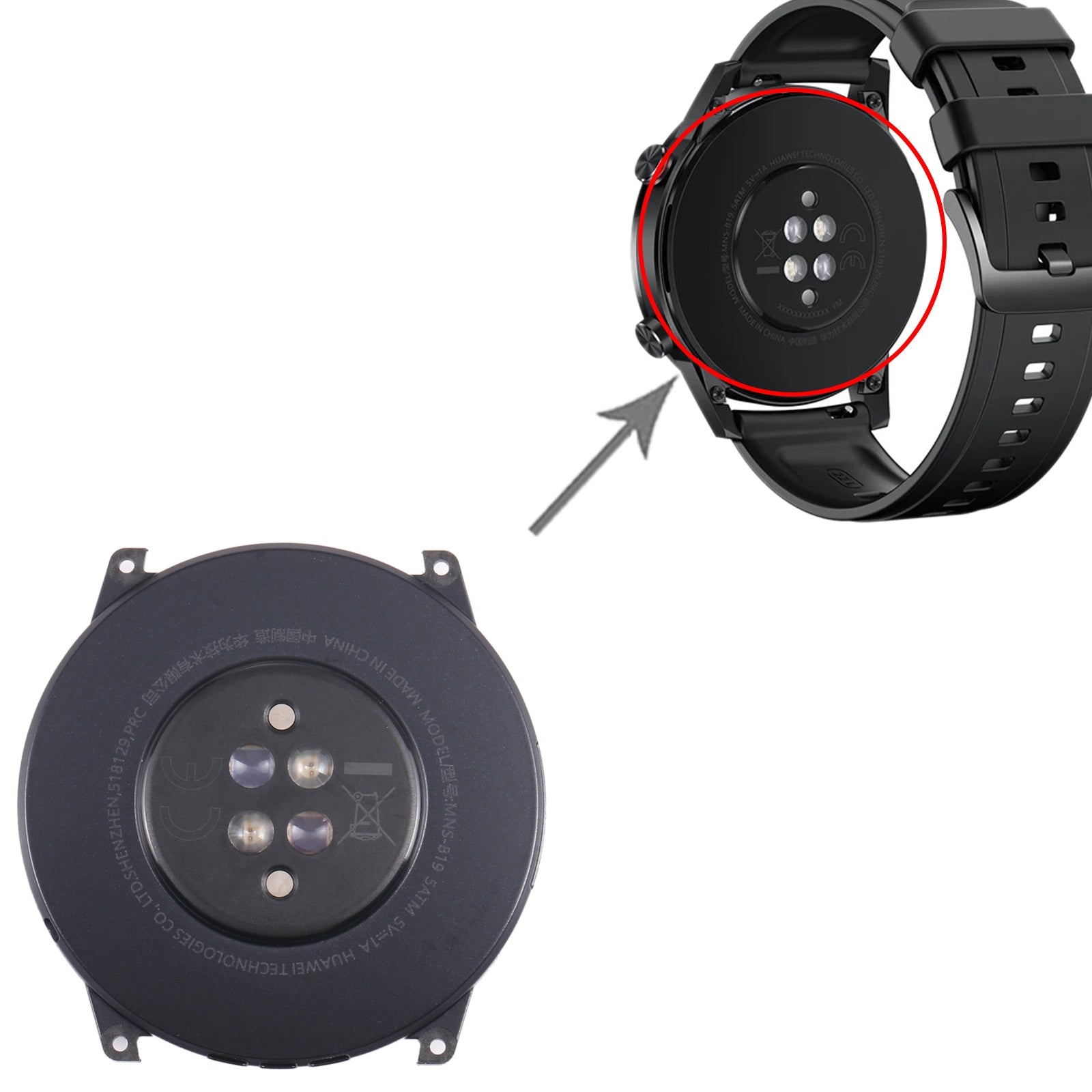 For Honor Magic Watch 2 46mm Back Cover Full Assembly With Battery