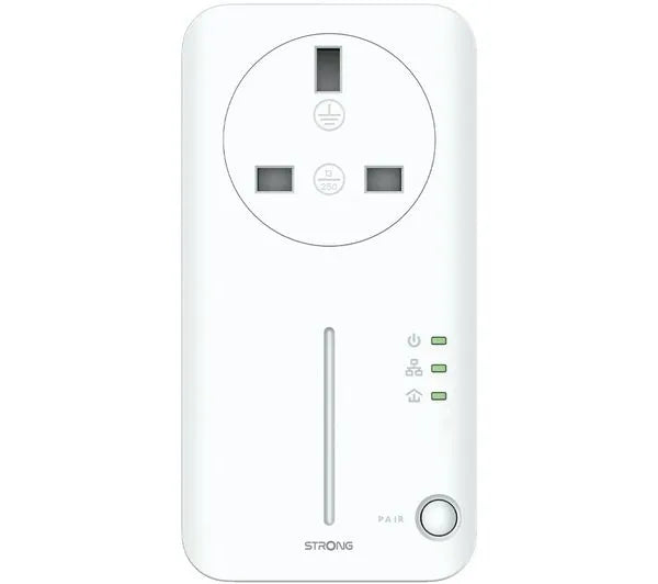 STRONG POWERL 600 DUO UK Powerline Adapter Kit - Twin Pack