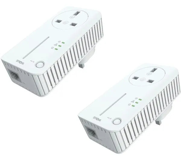 STRONG POWERL 600 DUO UK Powerline Adapter Kit - Twin Pack