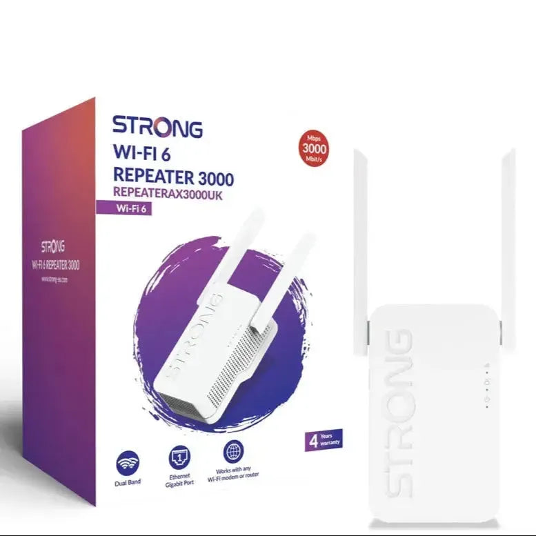 3000 Mbps STRONG WiFi 6 AX3000 Mbps Amplifier Repeater with WAN/LAN | First Help Tech