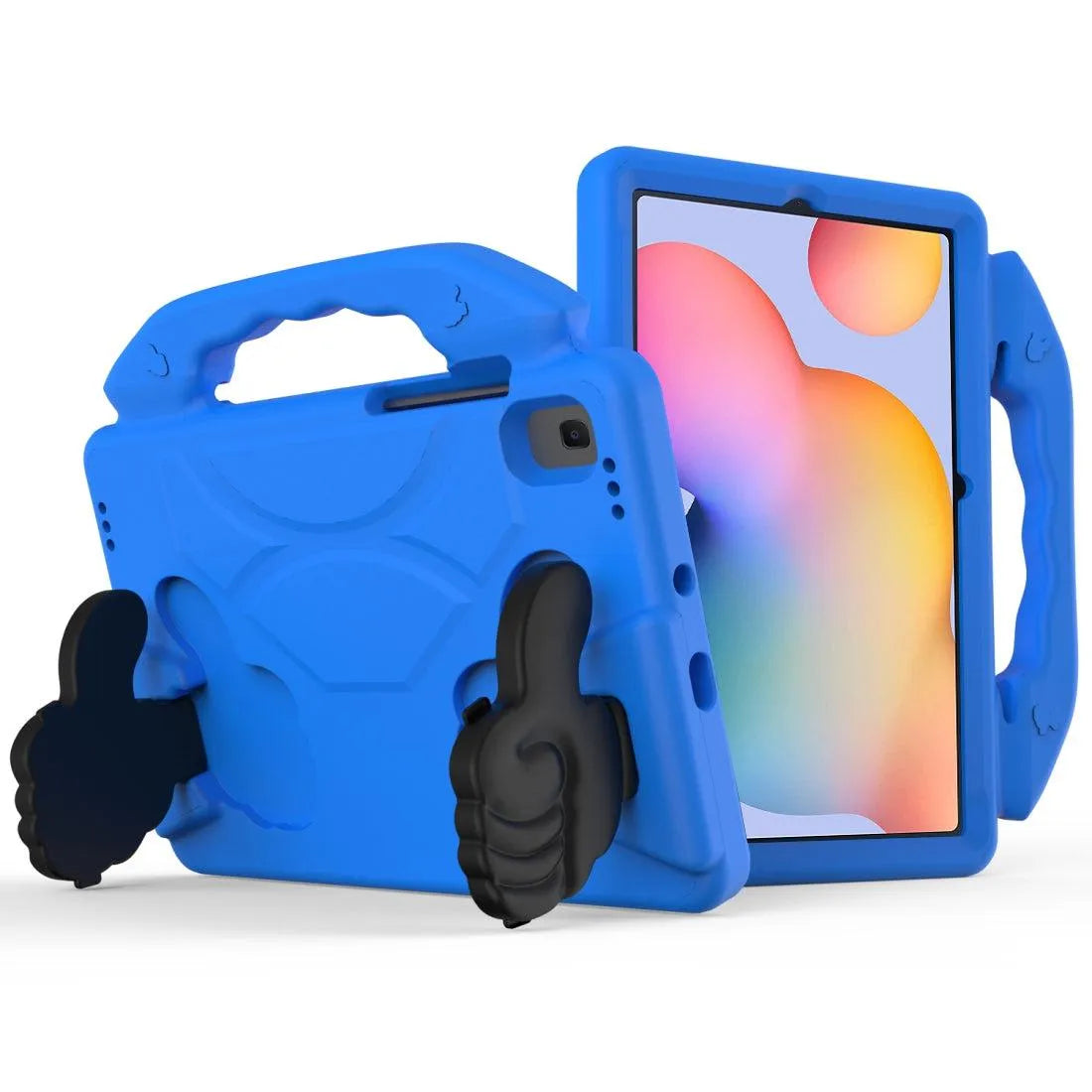 For Samsung Galaxy Tab A7 10.4 2020 Kids Friendly Case Shockproof Cover With Thumbs Up - Blue