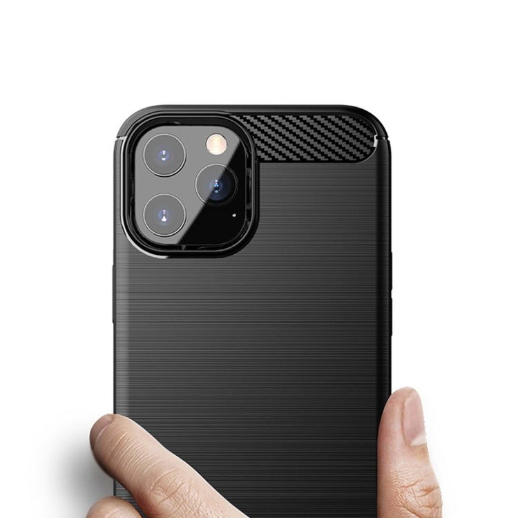 TPU Phone Cover For Apple iPhone 12 / 12 Pro Carbon Fiber Case Black-www.firsthelptech.ie