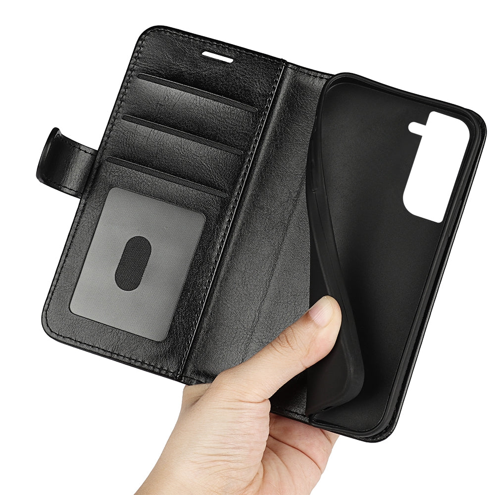 For Samsung Galaxy S23 Premium Wallet Case Black
