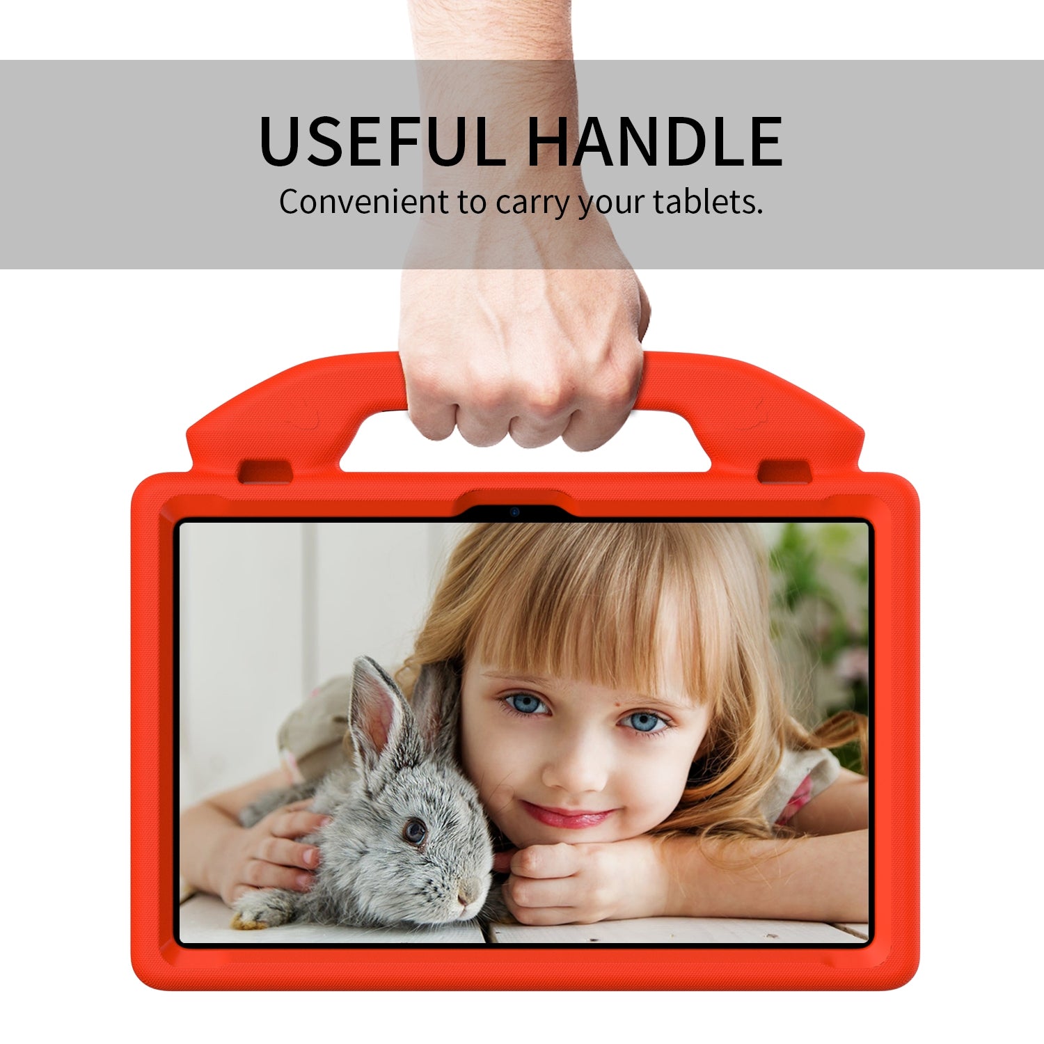 For Amazon Fire Max 11 2023 13th Gen Kids Case Shockproof Cover With Stand - Red-www.firsthelptech.ie