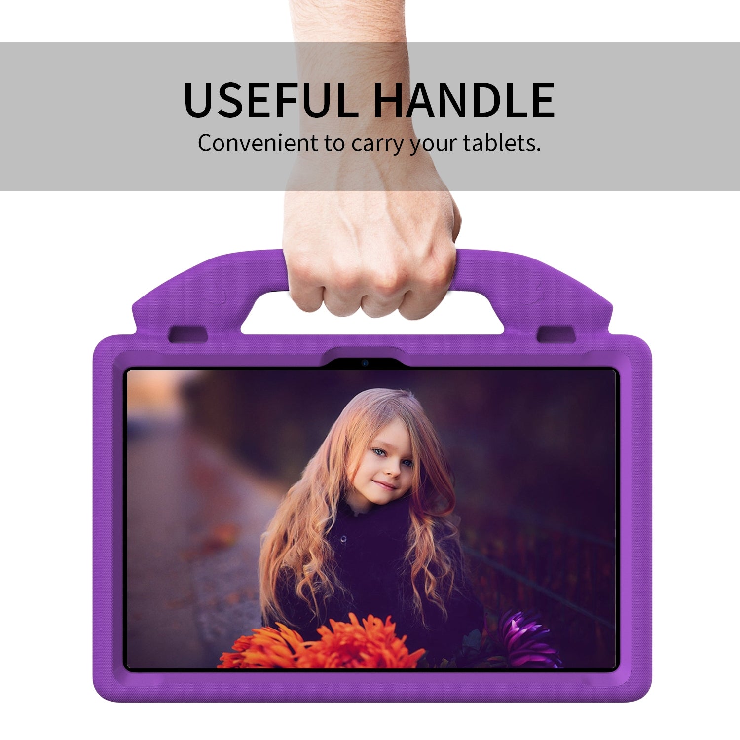 For Amazon Fire Max 11 2023 13th Gen Kids Case Shockproof Cover With Stand - Purple-www.firsthelptech.ie