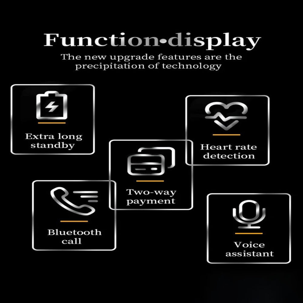 X16Pro Smartwatch 1.53" Color Display Bluetooth Calling Heart Rate Sensor Black