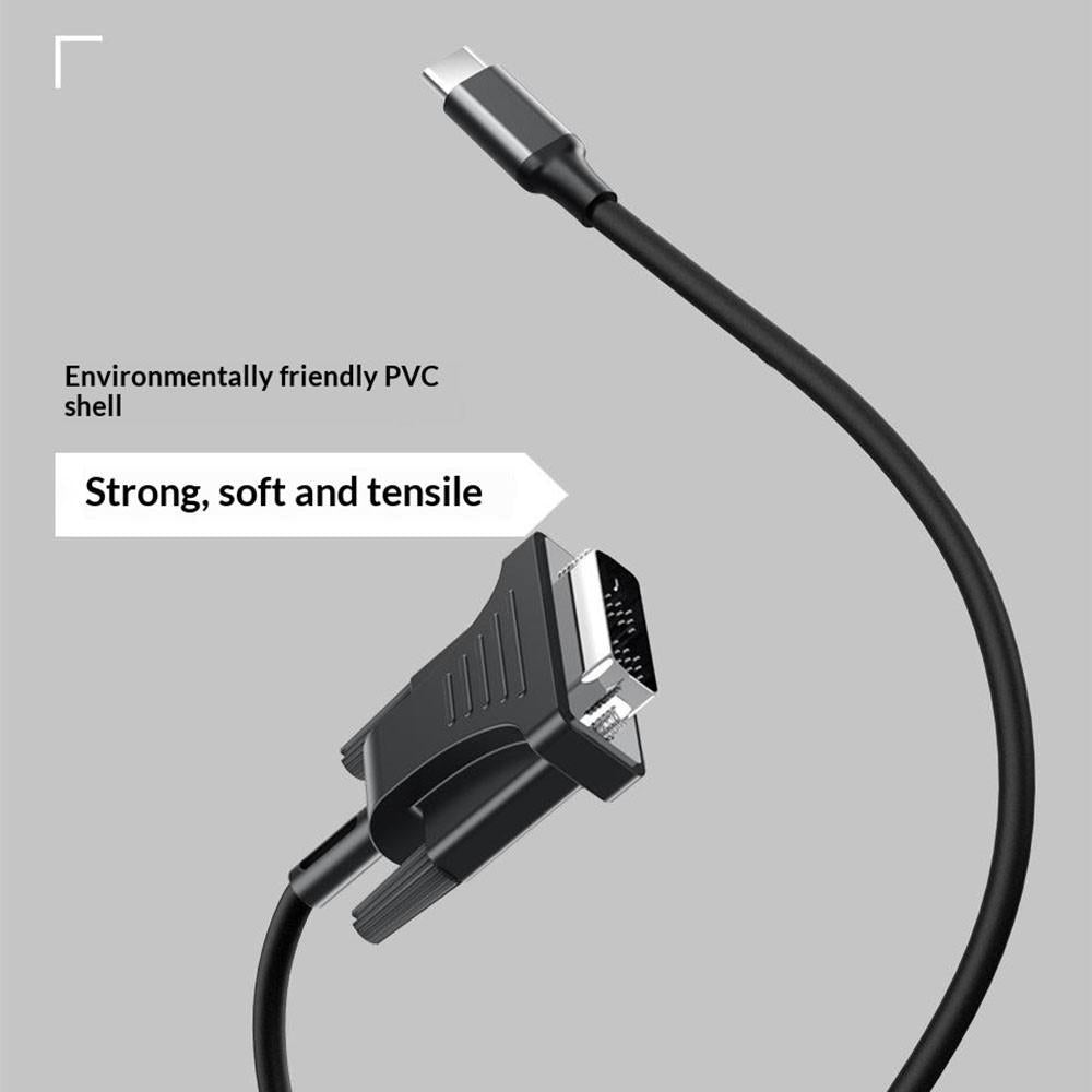 HC-65 USB 3.1 Type-C To DVI 1080P Adapter Cable