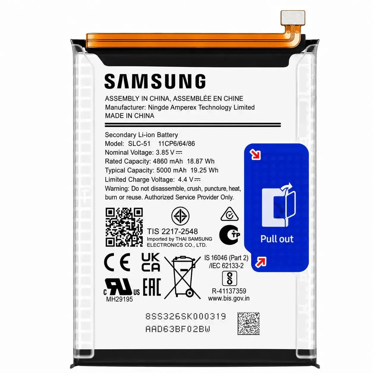 Samsung Galaxy A05s SM-A057 Battery SLC-51 5000mAh | GH81-24363A Original Service Pack
