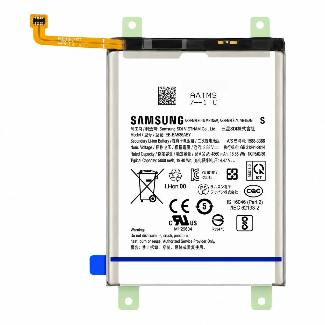 Samsung Galaxy A33 5G SM-A336 Battery EB-BA536ABY 5000mAh | GH82-28146A Original Service Pack
