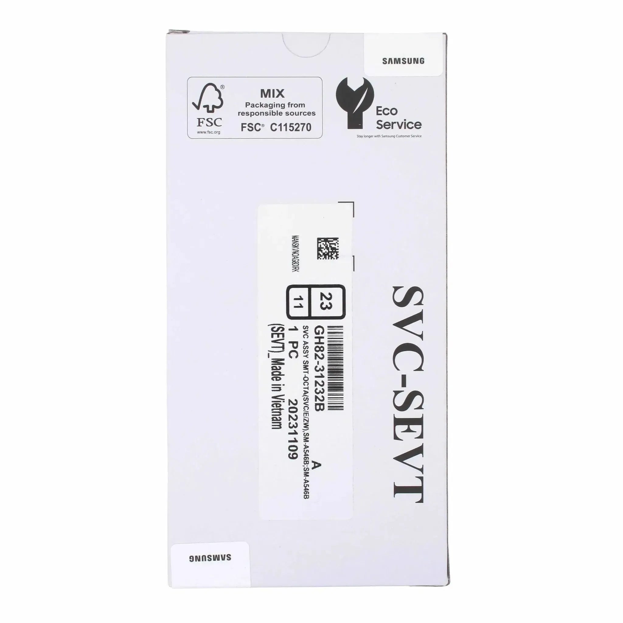 Samsung Galaxy A54 SM-A546 Display Screen Replacement Assembly with Frame White | Original Service Pack