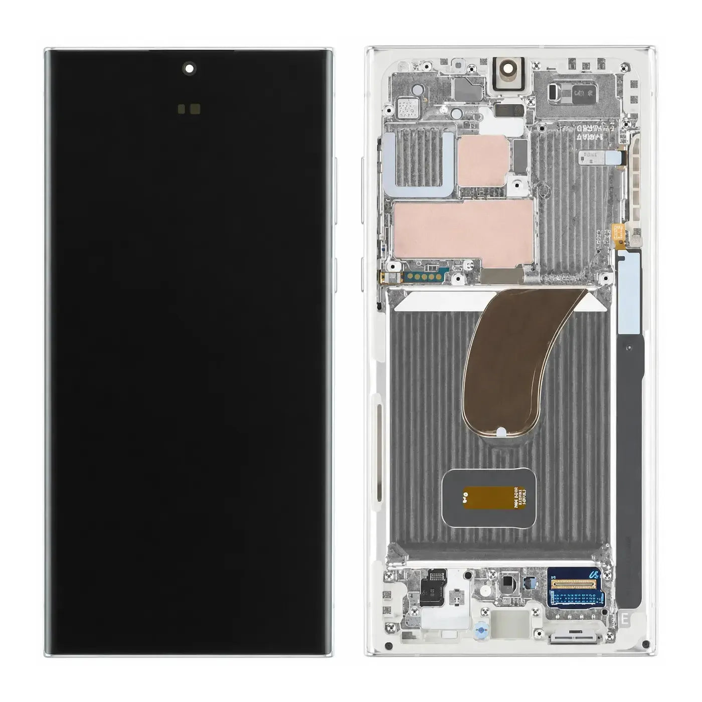Samsung Galaxy S23 Ultra SM-S918B Display Screen Replacement Assembly with Frame Cream | Original Service Pack