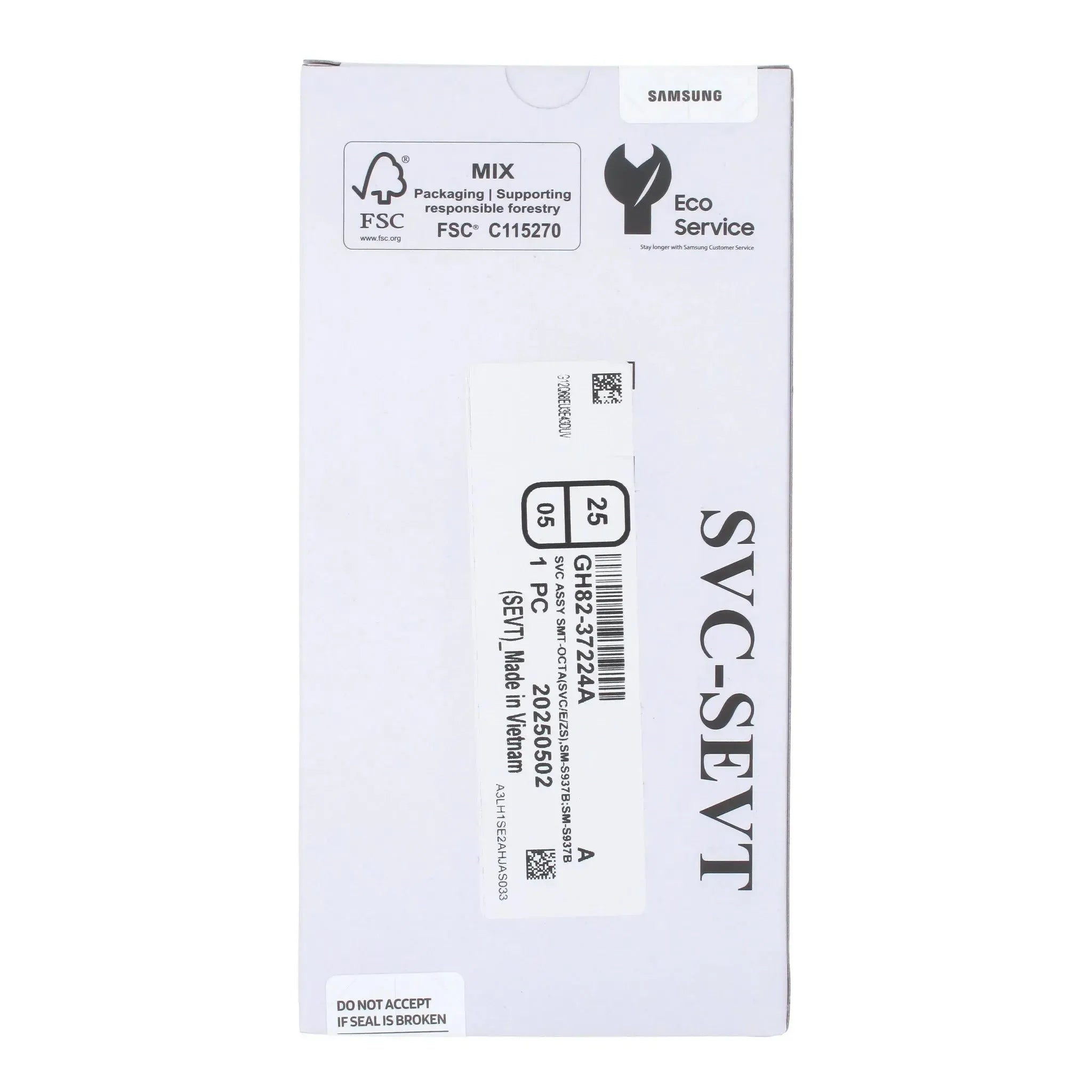 Samsung Galaxy S25 Edge SM-S937 Display Screen Replacement Assembly with Frame Silver & Lightblue | Original Service Pack