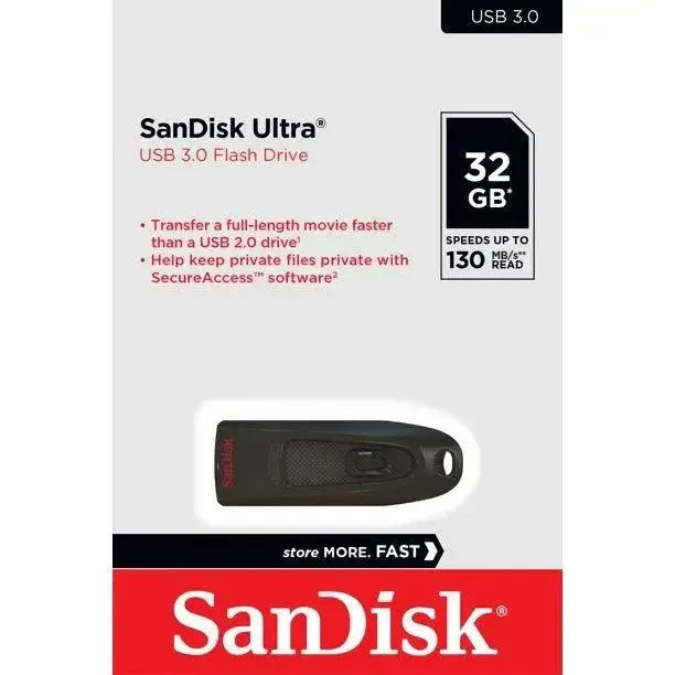Sandisk Ultra U46 (USB) 3.0 Flash Drive 32GB 130/MB/s Black