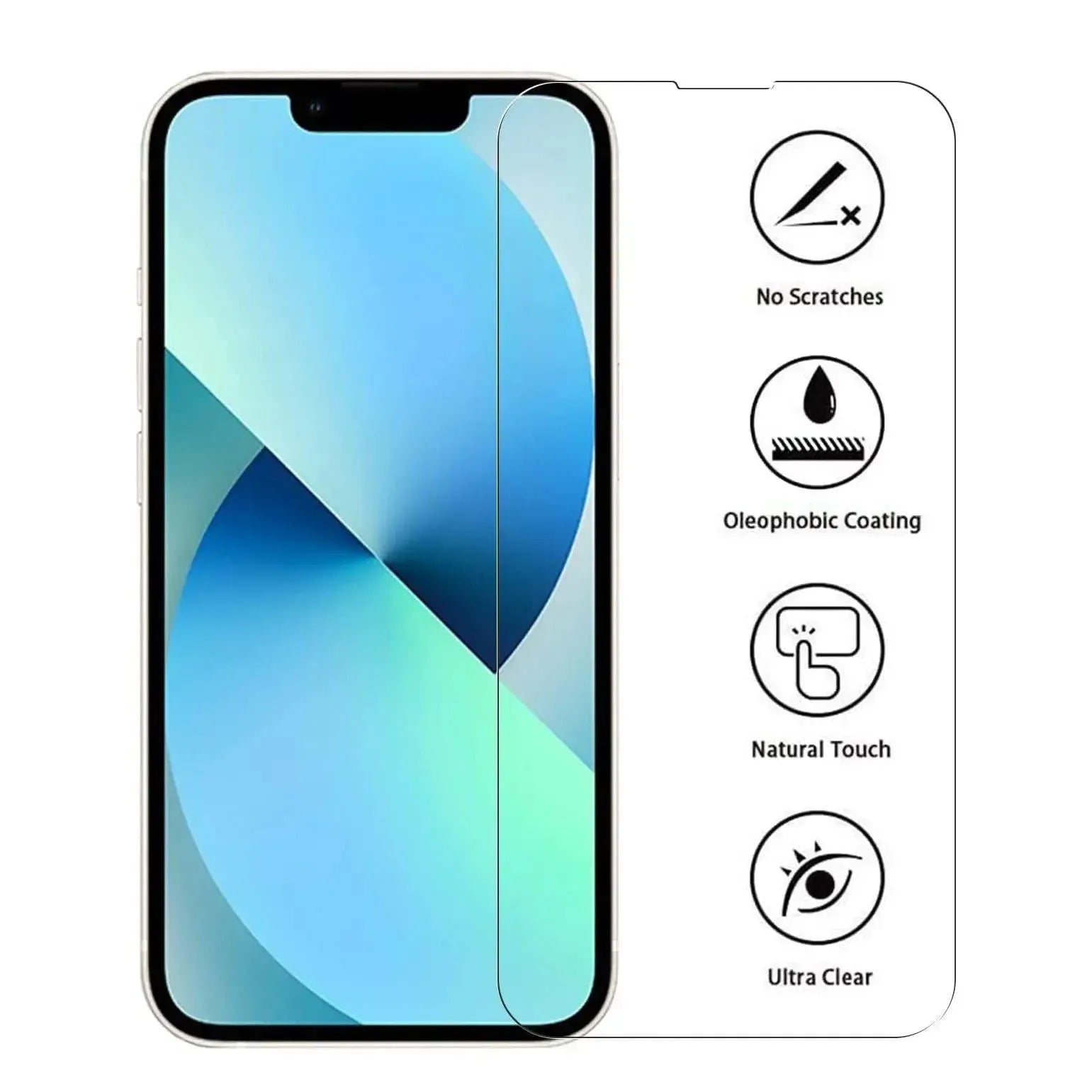 Screen Protector For Apple iPhone 13 / 13 Pro Tempered Glass