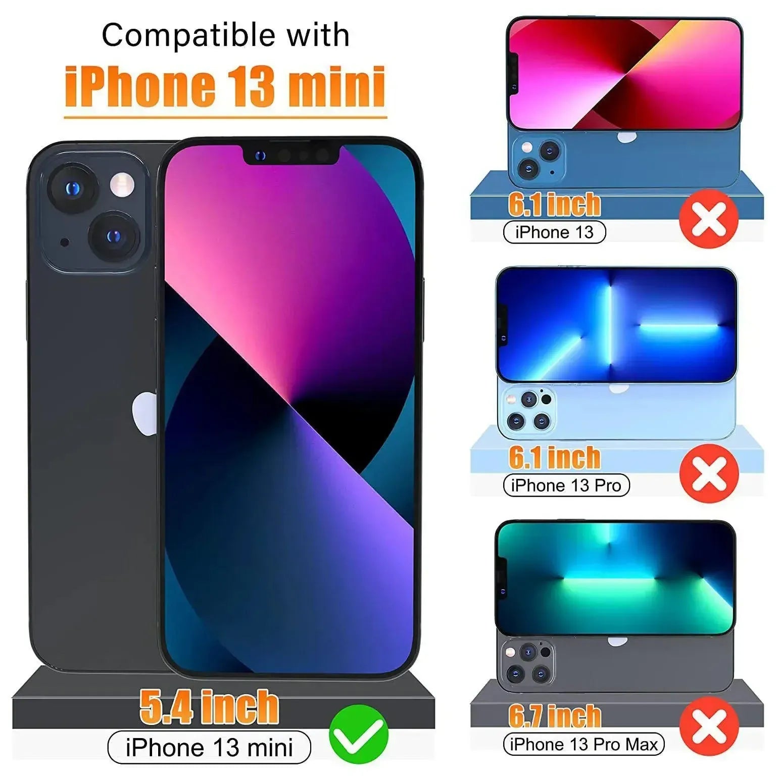 Screen Protector For Apple iPhone 13 Mini Tempered Glass