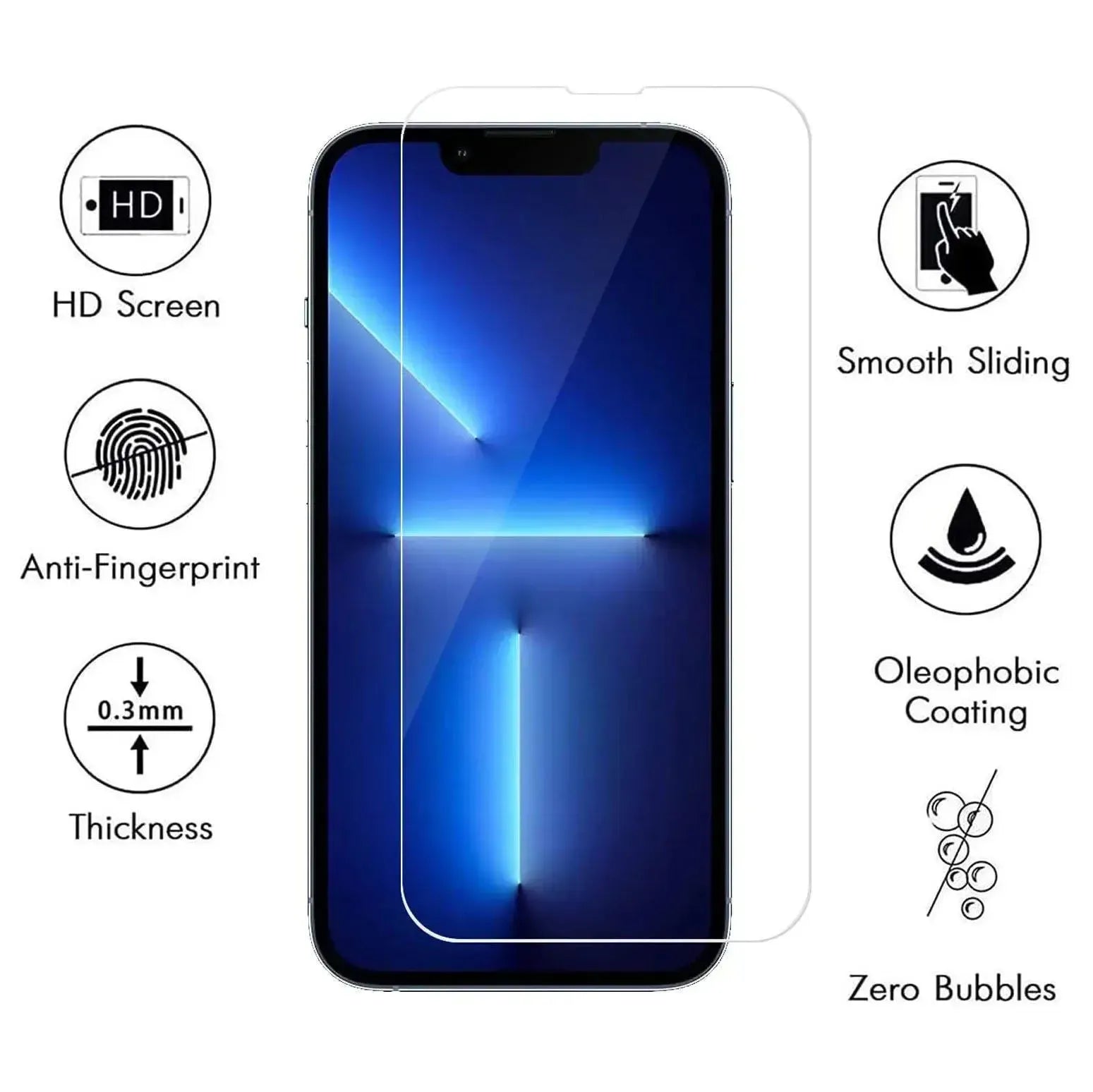 Screen Protector For Apple iPhone 13 Pro Max Tempered Glass