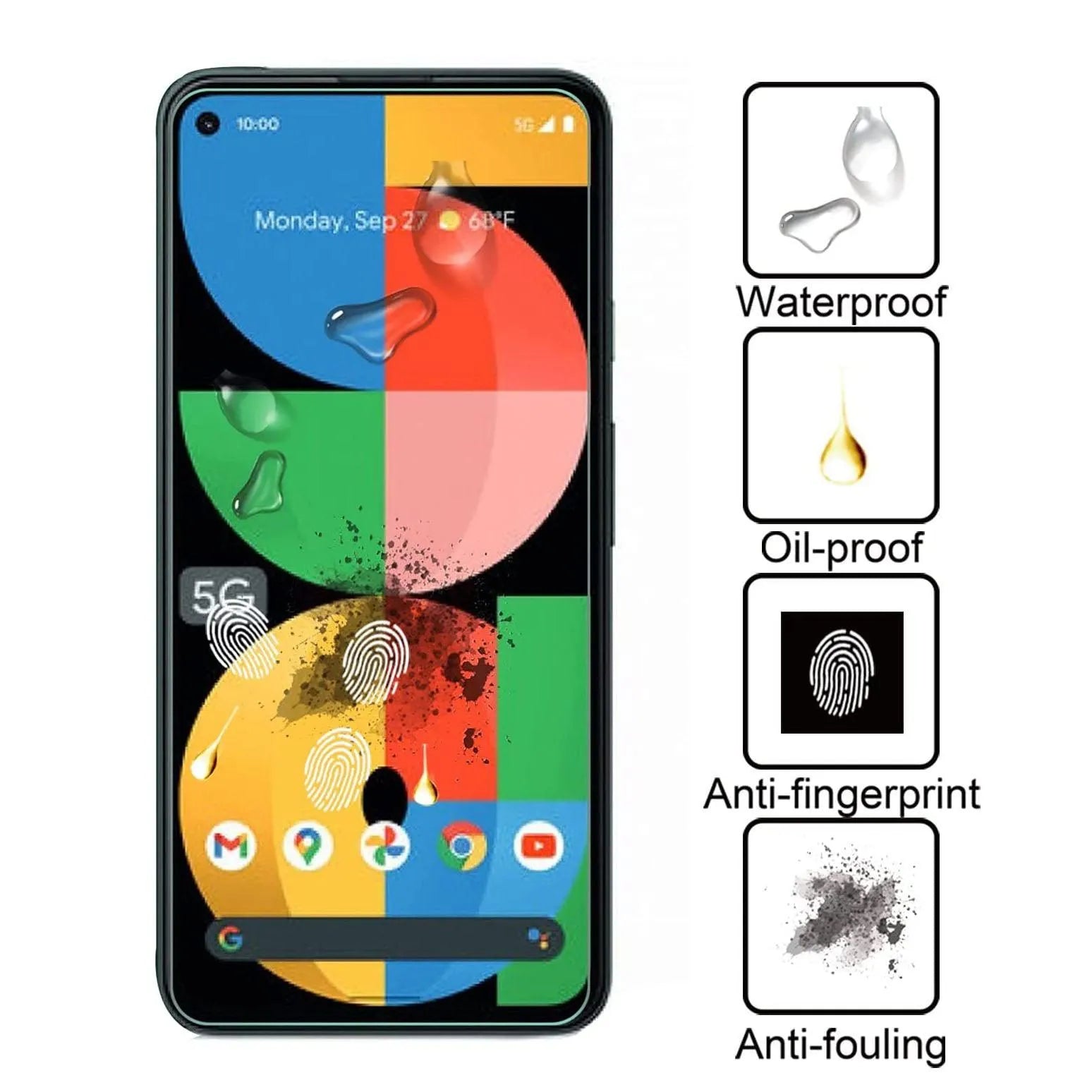 Screen Protector For Google Pixel 5a 5G Tempered Glass