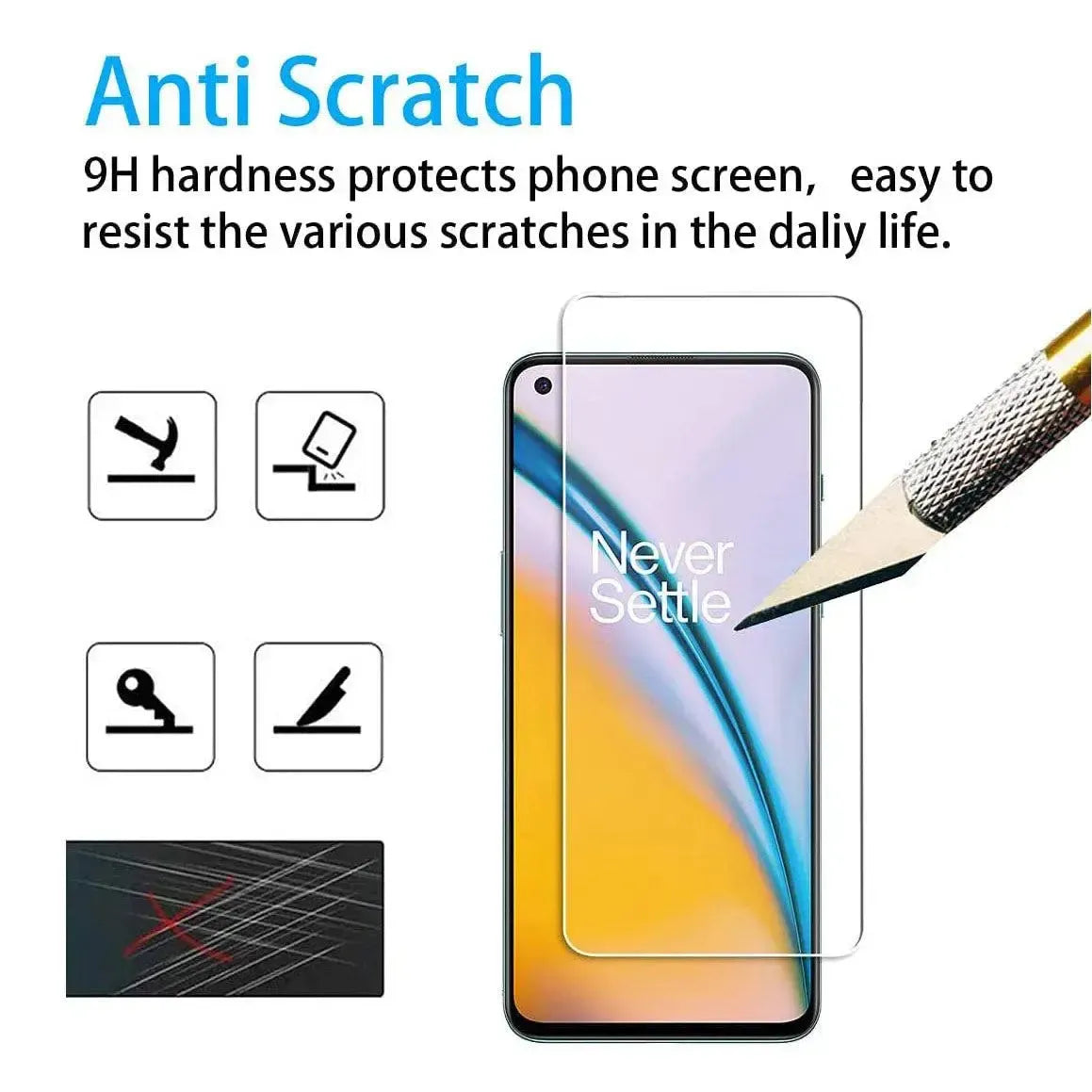 Screen Protector For OnePlus Nord 2 5G Tempered Glass