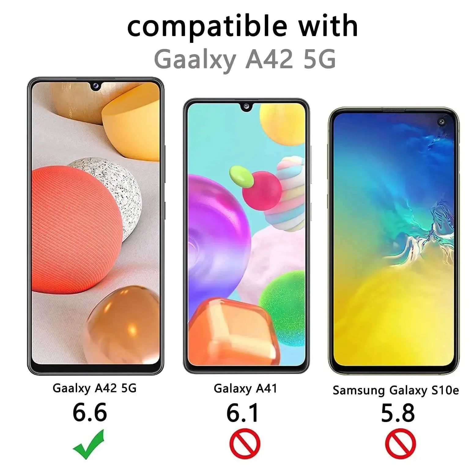 Screen Protector For Samsung Galaxy A42 5G Tempered Glass