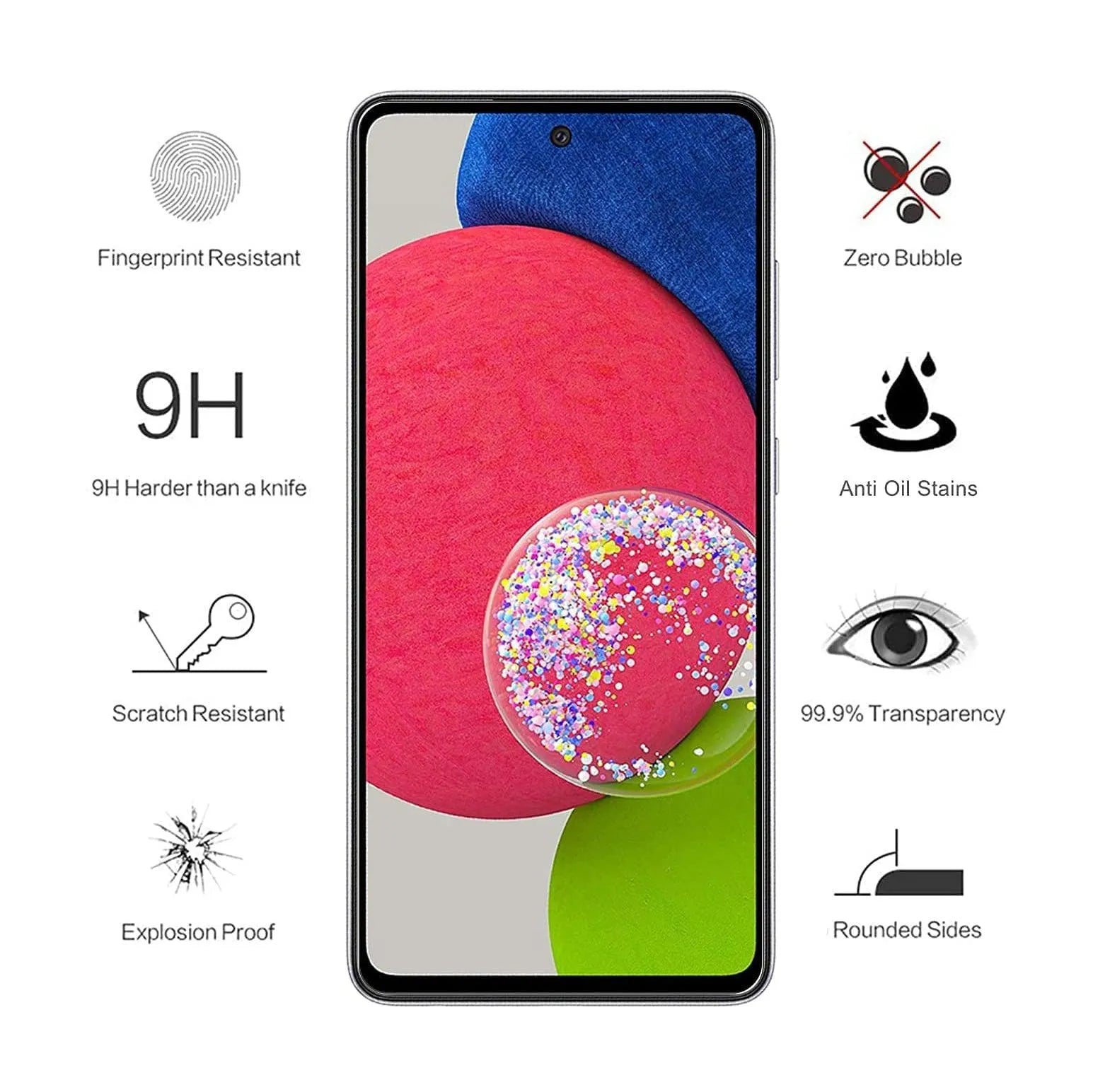 Screen Protector For Samsung Galaxy A52s 5G Tempered Glass