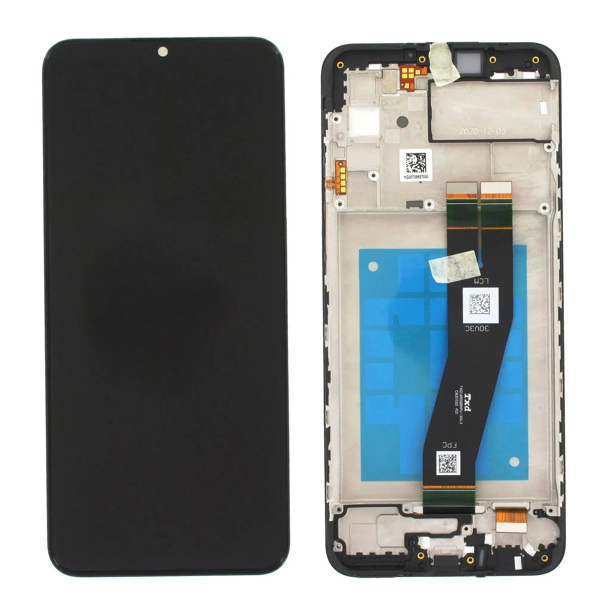 Screen Service Pack For Samsung Galaxy A02s LCD Assembly With Frame - Black