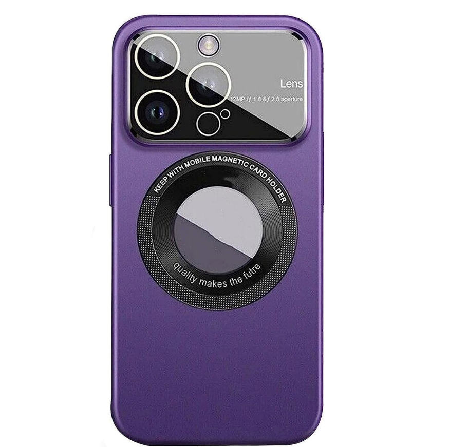 For Apple iPhone 12 YCADEN Lens Protection Magsafe Case Purple