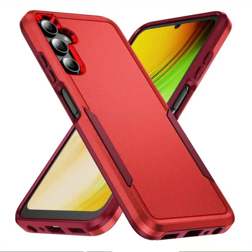 For Samsung Galaxy A24 4G Symmetry Exploiter Case Red-www.firsthelptech.ie