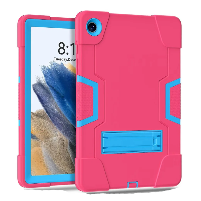 For Samsung Galaxy Tab A9 Plus SM-X210 Hard Case Survivor with Stand Rose-www.firsthelptech.ie