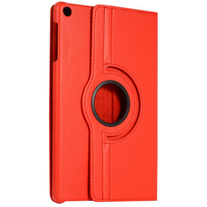 For Samsung Galaxy Tab A8 10.5 SM-X200 (2021) 360 Degree Rotation Wallet Case - Red
