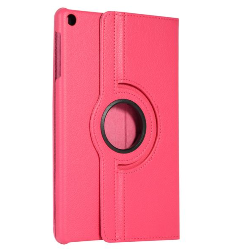 For Samsung Galaxy Tab A8 10.5 SM-X200 (2021) 360 Degree Rotation Wallet Case - Rose