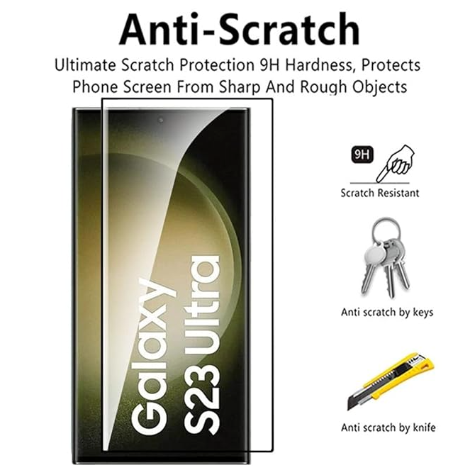 For Samsung Galaxy S23 Ultra Full Coverage 9D Tempered Glass-www.firsthelptech.ie