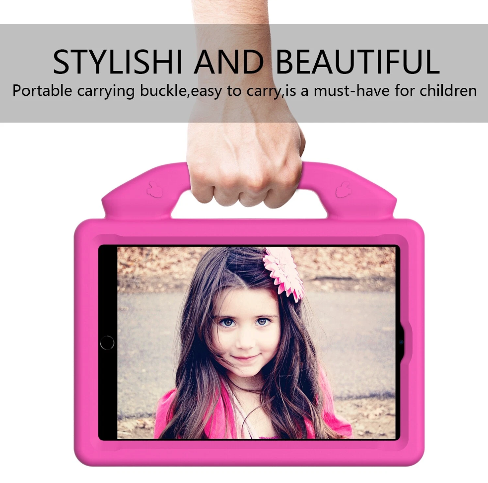 For Apple iPad Mini 4 / 5 Kids Friendly Case Shockproof Cover With Thumbs Up - Pink