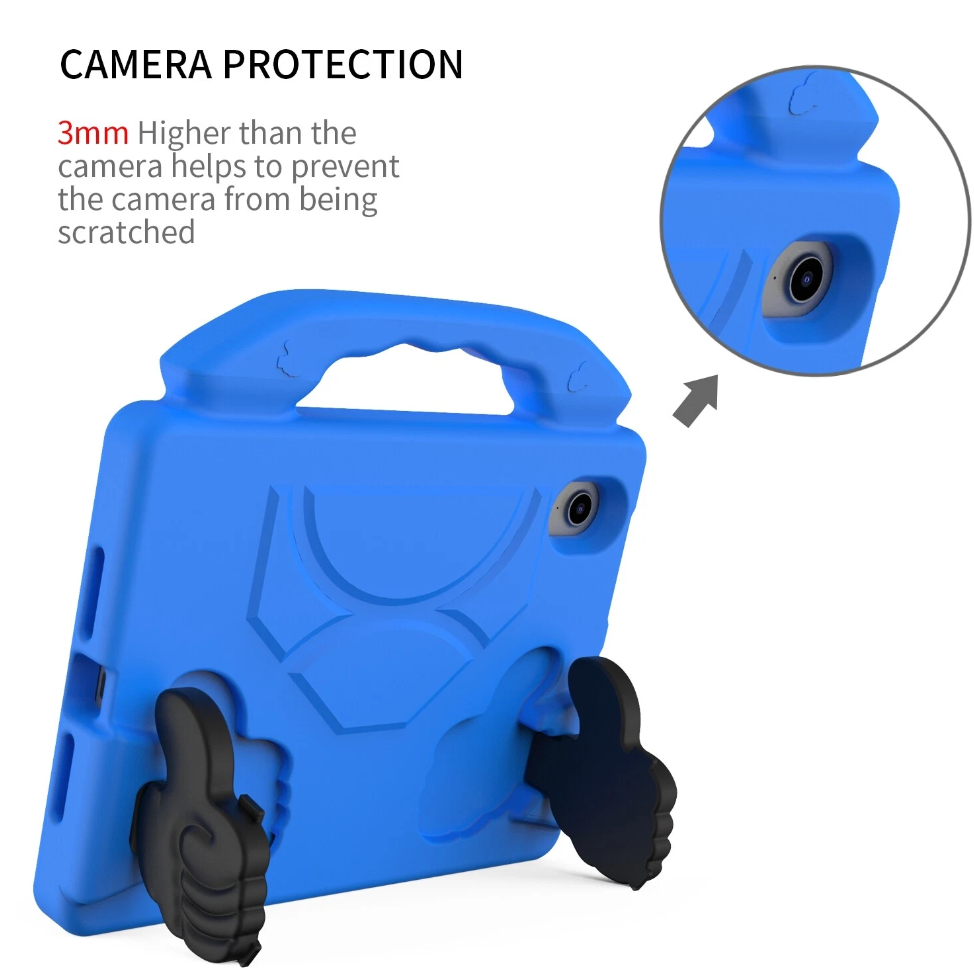 For Apple iPad Mini 6 Kids Friendly Case Shockproof Cover With Thumbs Up - Blue