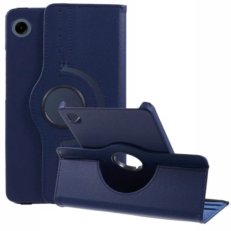 For Samsung Galaxy Tab A9 Plus SM-X210 360 Rotation Wallet Case Blue