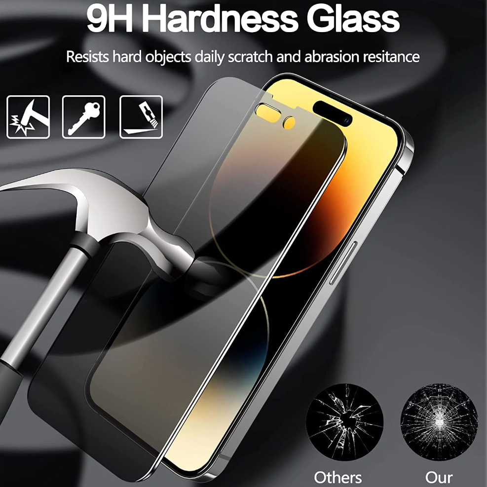 Privacy Anti Spy Screen Protector For Apple iPhone 15 Plus Tempered Glass-www.firsthelptech.ie