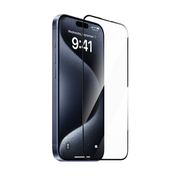 For Apple iPhone 16 Full Coverage 9D Tempered Glass