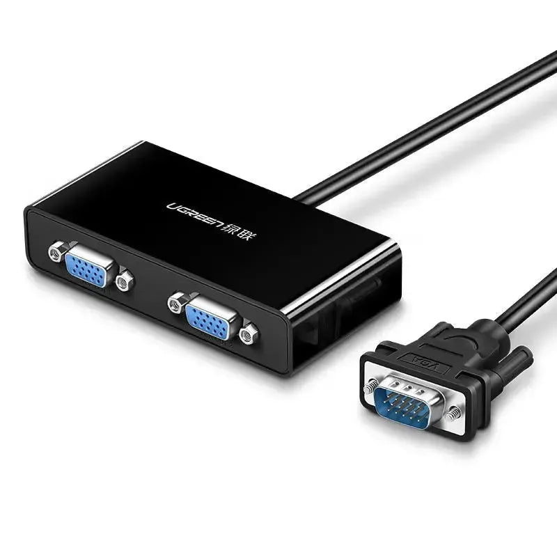 UGREEN 20918 VGA Male To Female Splitter Black